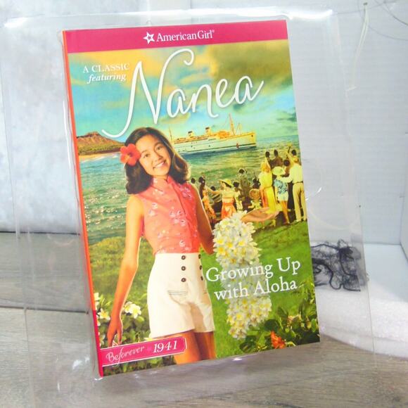 NEW American Girl 18" NANEA DOLL In MEET OUTFIT Necklace Barrette Shoes Book BOX - Picture 10 of 12